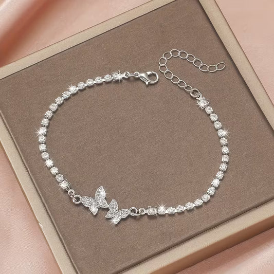 Rhinestone Butterfly Women'S Fashion Bracelet