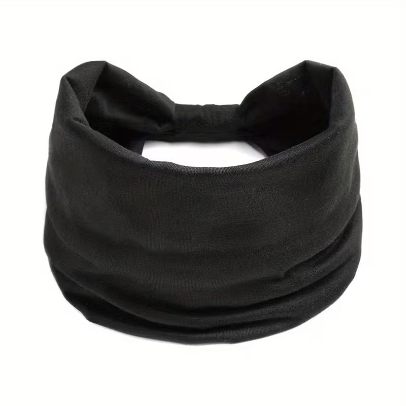 Women's Black Wide Bohemian Headband