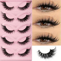 5 Pairs of False Eyelashes Cat Eye Fox Eye Lashes Natural Long Cartoon Eyelashes Wing Tail Eye Extension Lashes