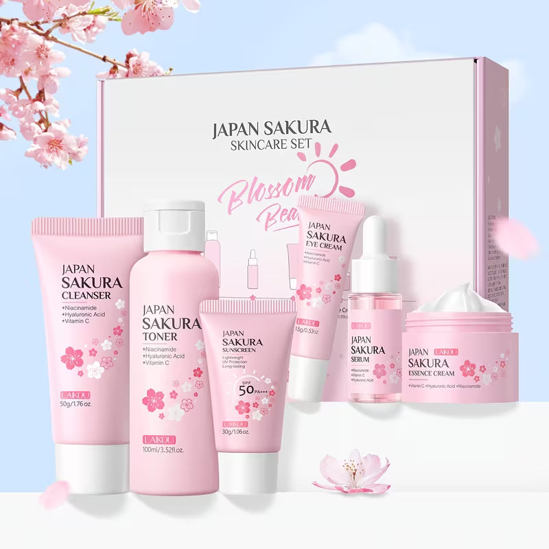 6pcs Sakura Skincare Set