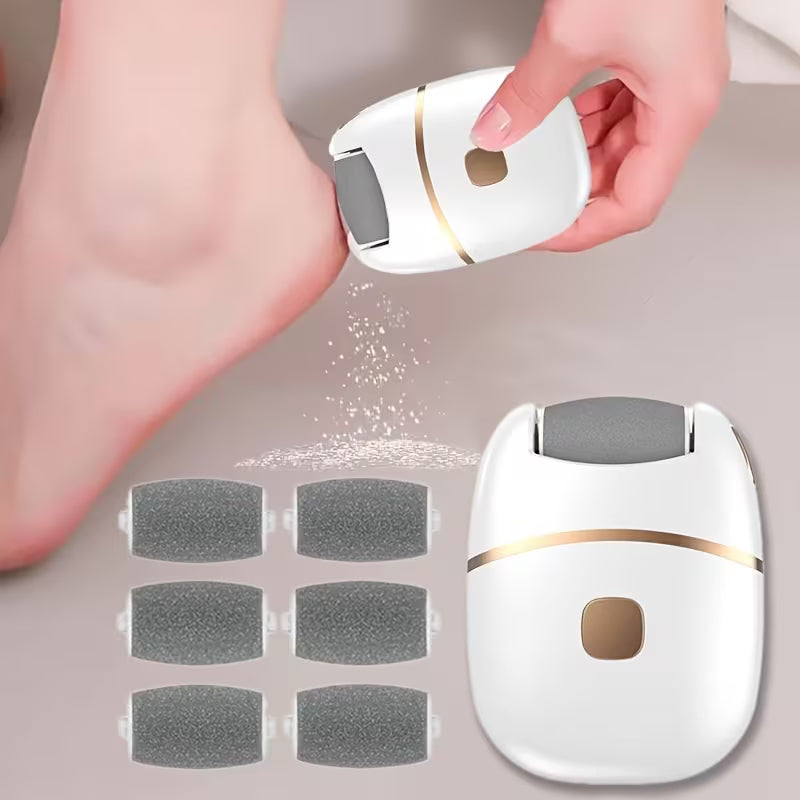 Electric Foot Scrubber with 6 Interchangeable Heads