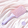Elastic Backcomb Comb - Purple