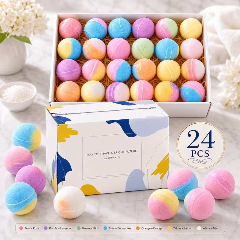 Mini Bath Bombs for Women Gift Set