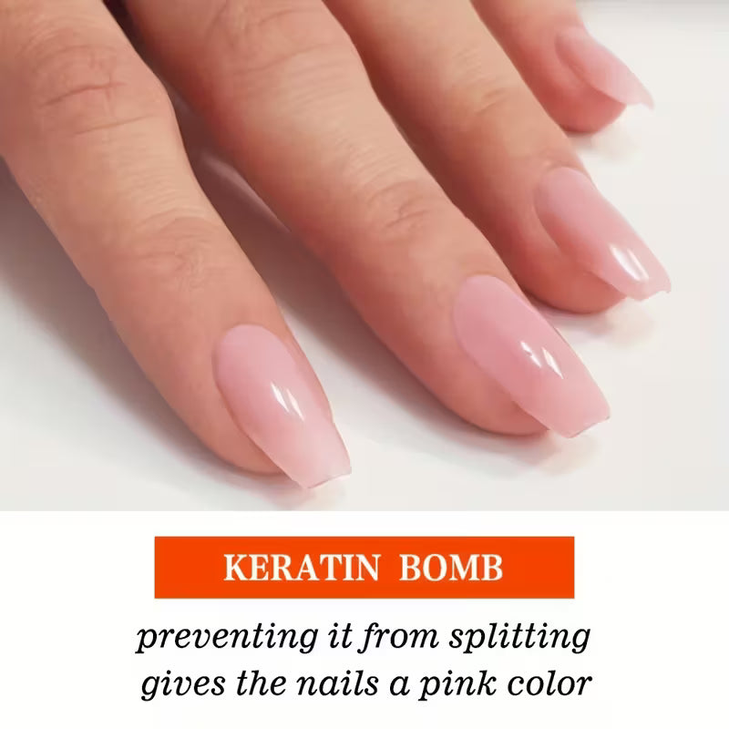 Pink Nail Polish Keratin Enhancer
