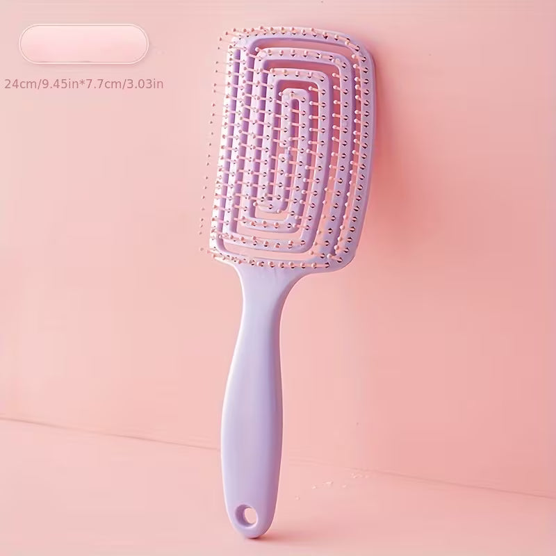 Elastic Backcomb Comb - Purple