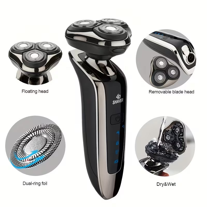 Rechargeable 3-Head electric Shaver for Men