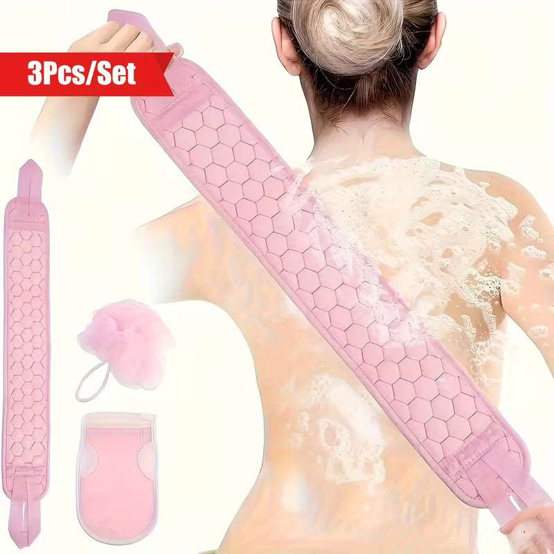 3pcs/set of Shower Cleaning and Scrubbing Towels