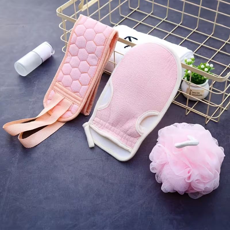3pcs/set of Shower Cleaning and Scrubbing Towels