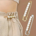 4pcs Faux Pearl Waist Pin Scarf Safety Hijab Clip Shawl Buckle Pin