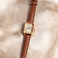 Women'S Elegant Vintage Square Roman Numeral Quartz Watch