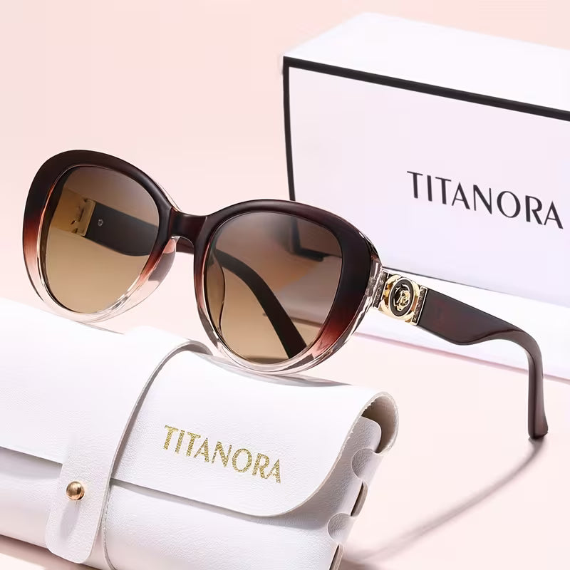 Women'S Oversized Gradient Fashion Glasses