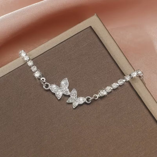Rhinestone Butterfly Women'S Fashion Bracelet