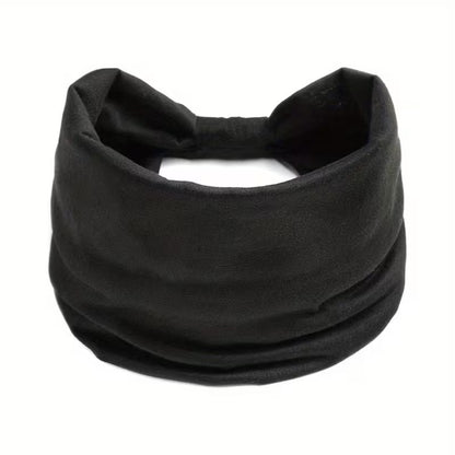 Women's Black Wide Bohemian Headband